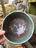 Carved Pottery Bowl in Speckled Clay